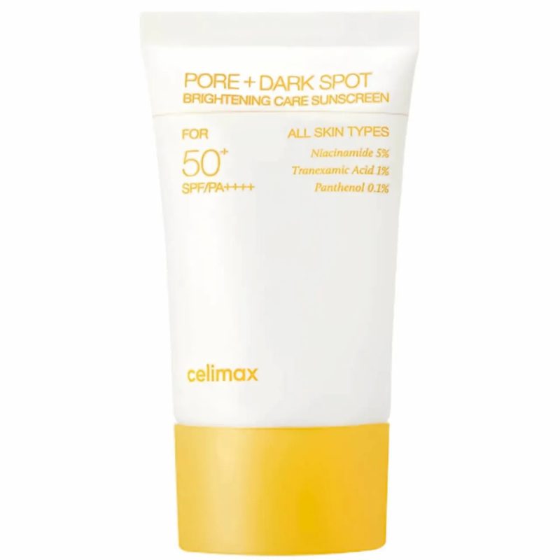 celimax Pore+Dark Spot Brightening Care Sunscreen SPF50 - 50ml | سيليماكس كريم واقي شمسي مفتح للتصبغات spf50 - 50 مل